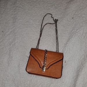 Crocodile Tan Crossbody Purse